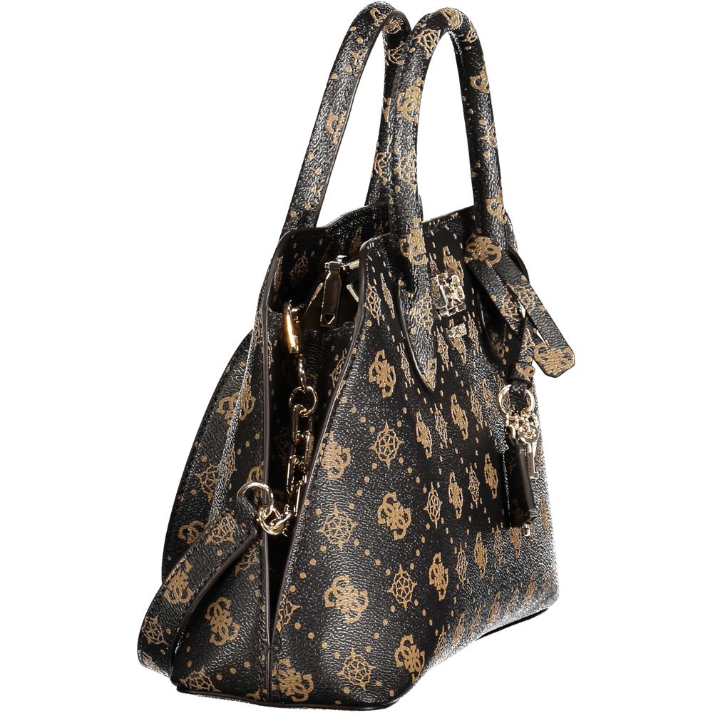 Sac à main femme en polyuréthane marron Guess Jeans