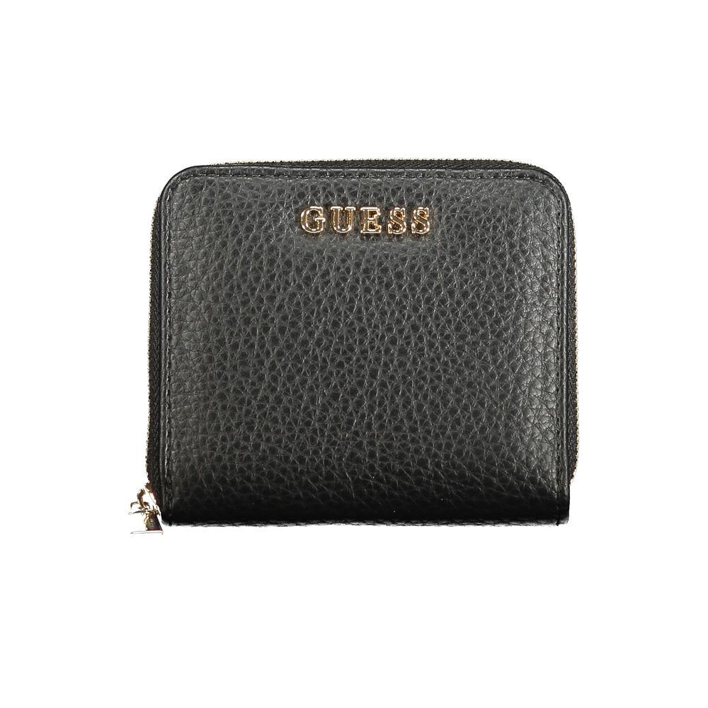 Portefeuille femme Guess Jeans en polyuréthane noir