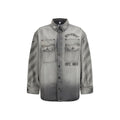 Off-White graues Jeanshemd