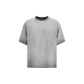 T-shirt in cotone grigio Diesel