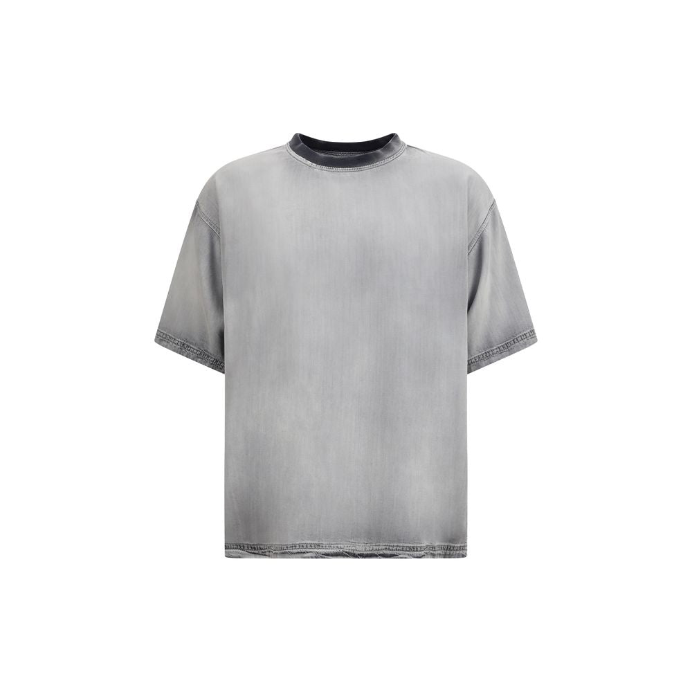 T-shirt in cotone grigio Diesel