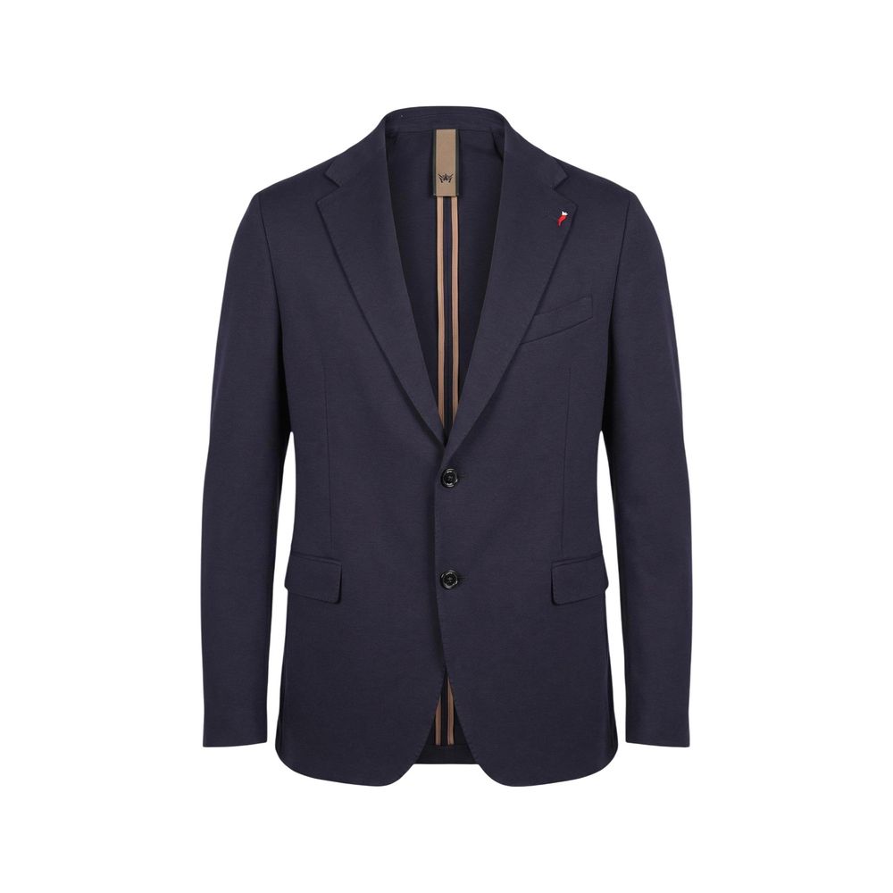 Mulish Blue Cotton Two-Piece Suit