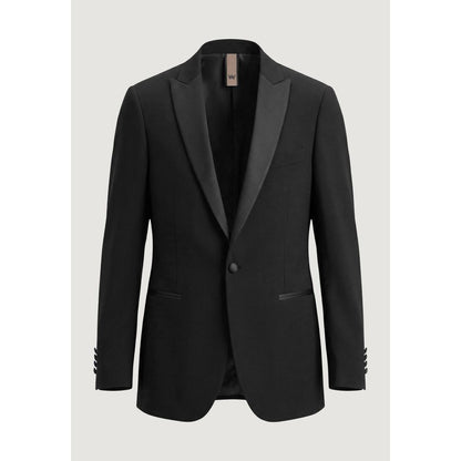Mulish Black Polyester Three-Piece Suit