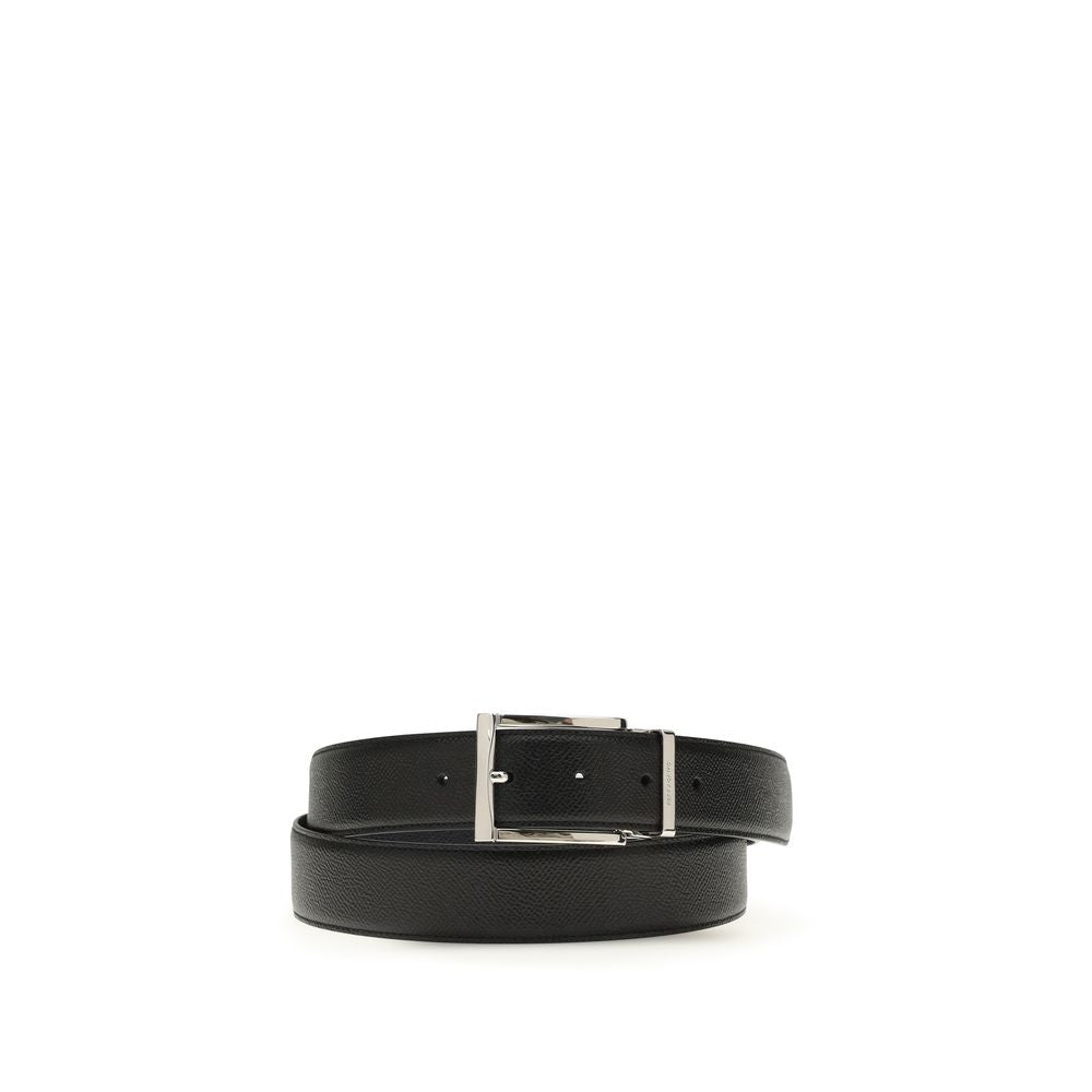 Ceinture Ferragamo en cuir de veau bleu Bos Taurus