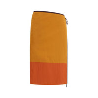 Saint Laurent Orange Nylon Midi Skirt