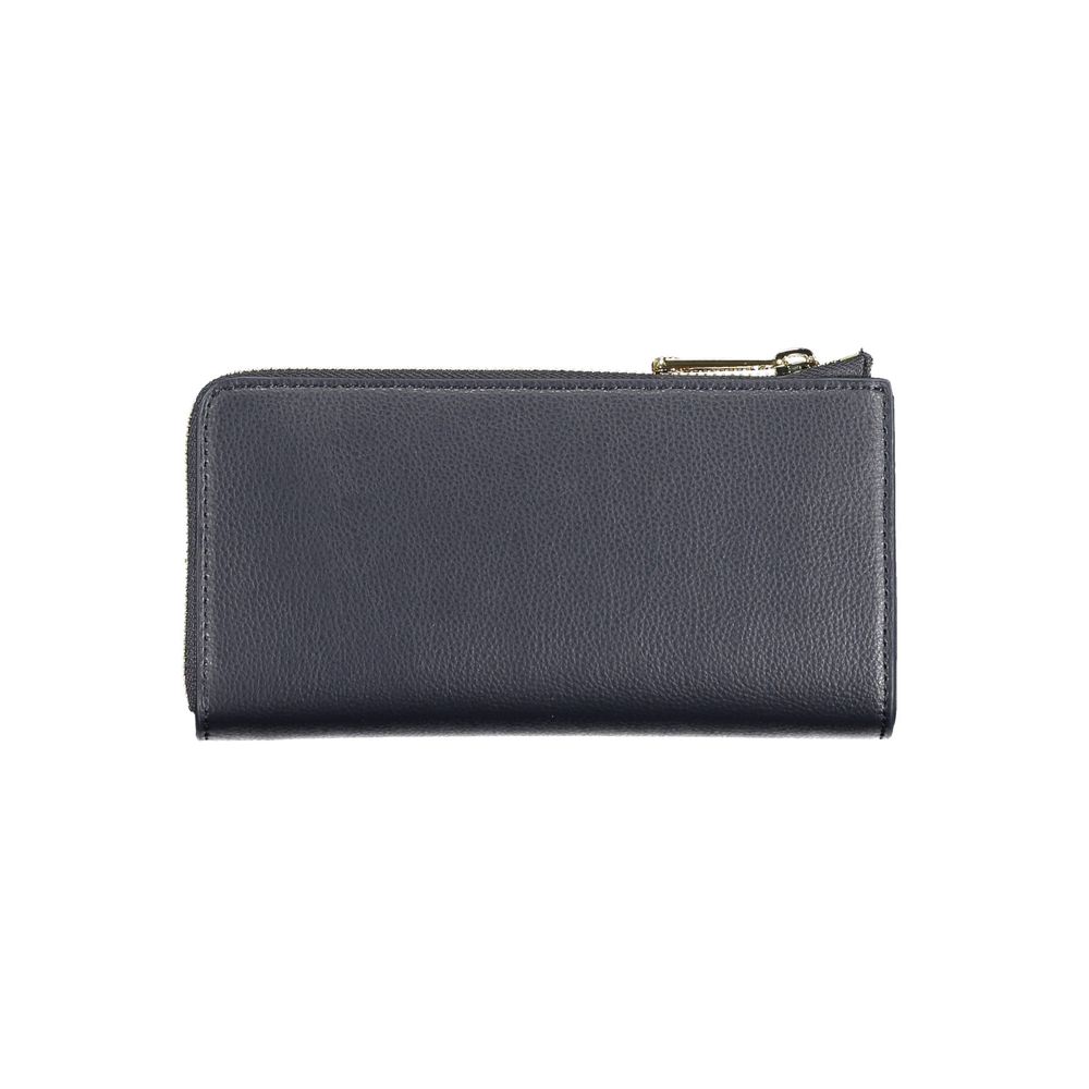 Portefeuille femme en polyuréthane bleu Tommy Hilfiger
