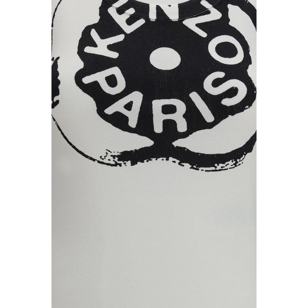 Kenzo White Cotton Tank Tops