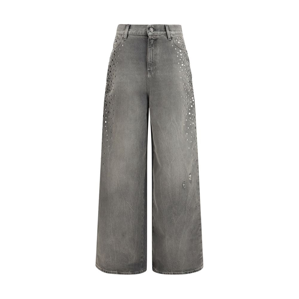 Golden Goose Jean en Coton Gris Denim