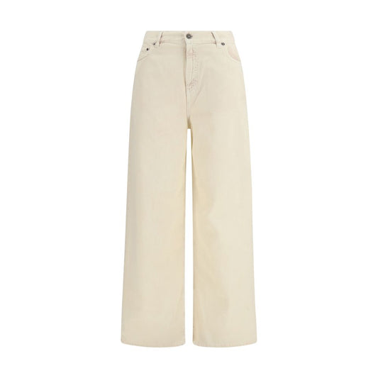 Golden Goose Jeans Bicolore in Cotone Vestibilità Rilassata