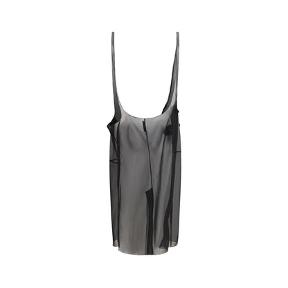 Prada Black Polyester Midi Skirt
