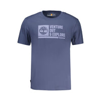 Timberland Blue Cotton Men's T-Shirt