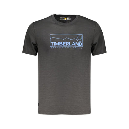 T-shirt da uomo Timberland in cotone nero