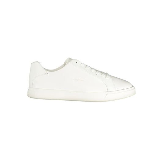 Baskets basses blanches en polyuréthane Calvin Klein pour homme