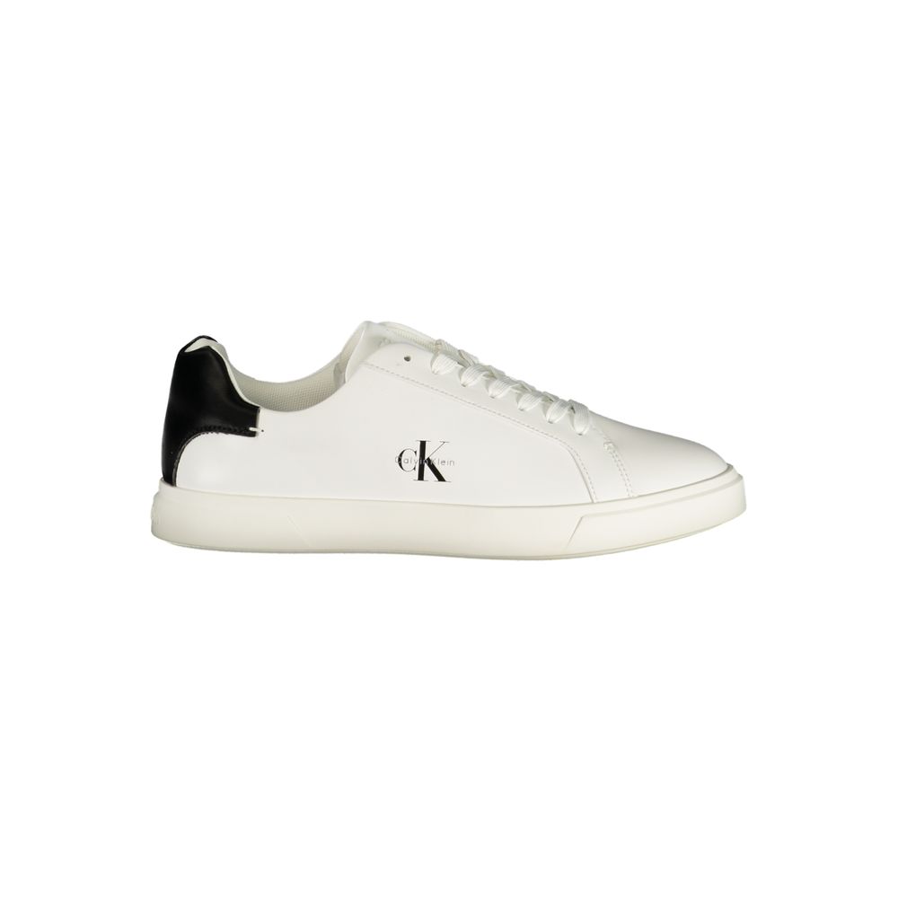 Baskets pour femme en polyuréthane blanc Calvin Klein
