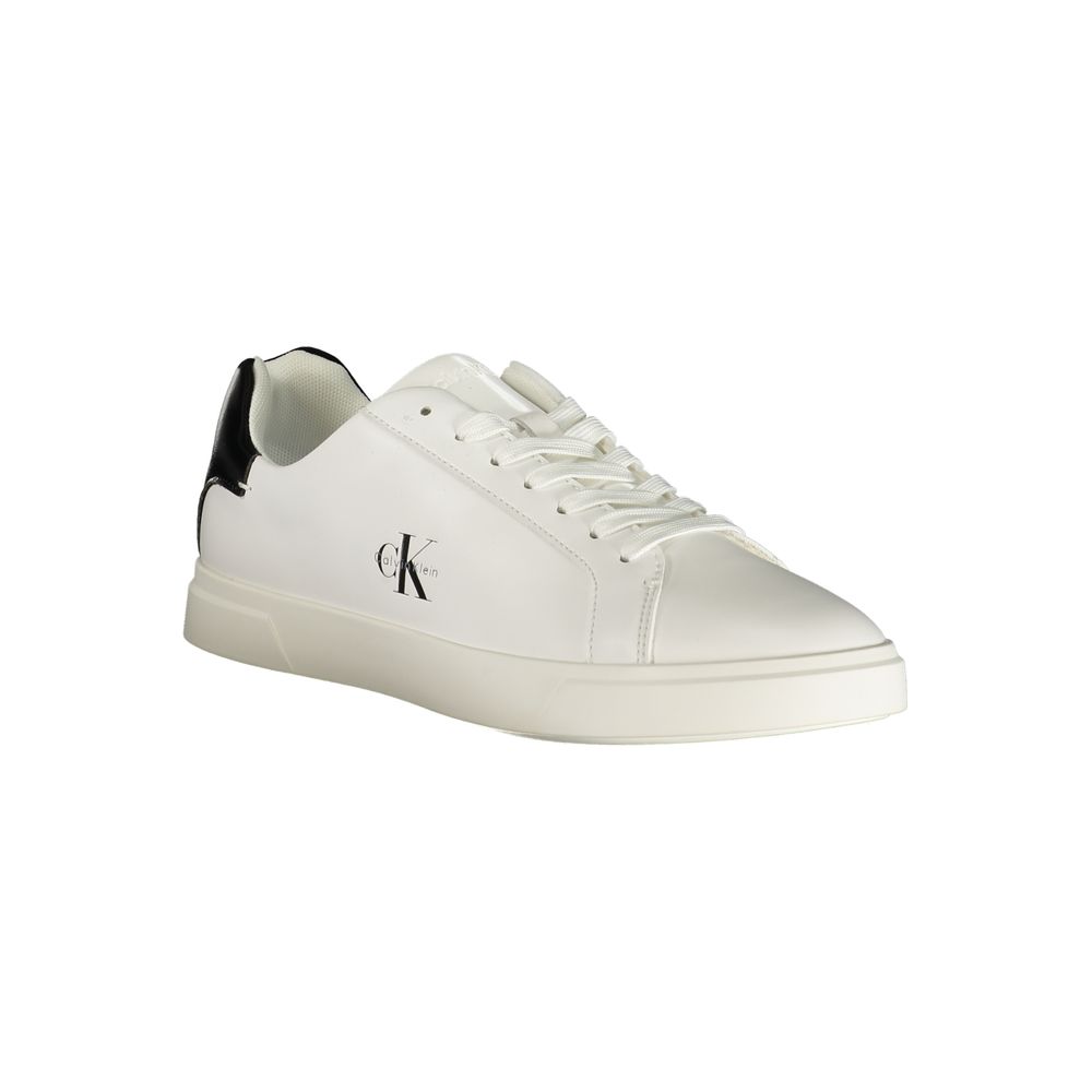 Baskets pour femme en polyuréthane blanc Calvin Klein
