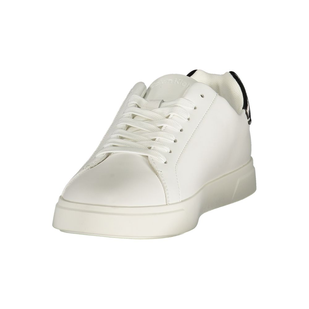 Baskets pour femme en polyuréthane blanc Calvin Klein
