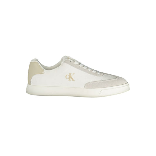 Baskets basses blanches en polyuréthane Calvin Klein pour homme