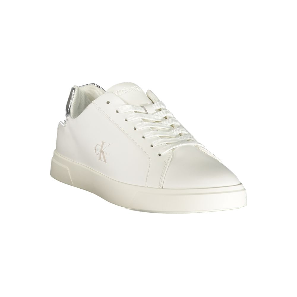 Baskets pour femme en polyuréthane blanc Calvin Klein