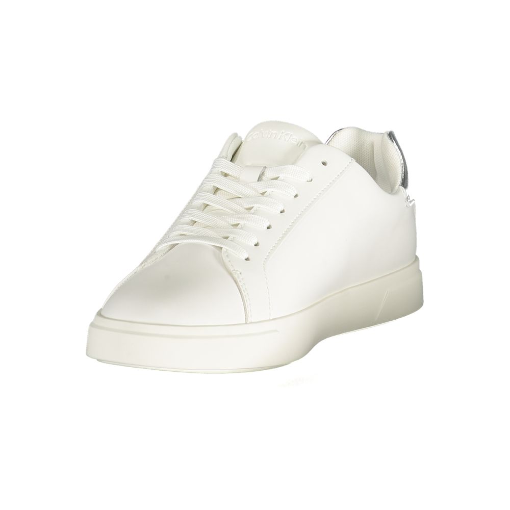 Baskets pour femme en polyuréthane blanc Calvin Klein