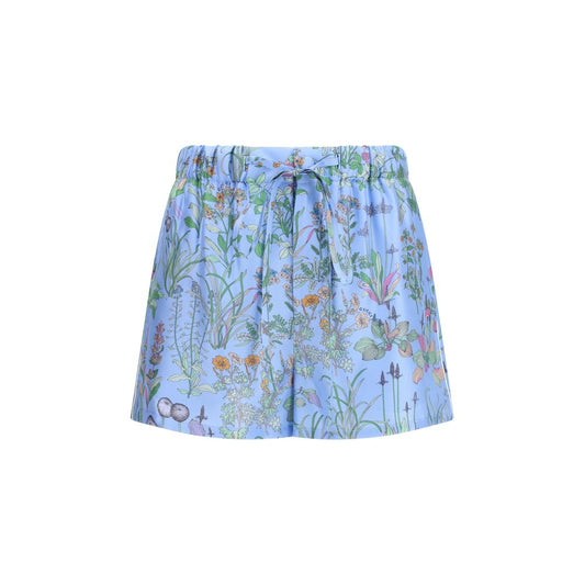 Shorts Bermuda Gucci in Seta Blu