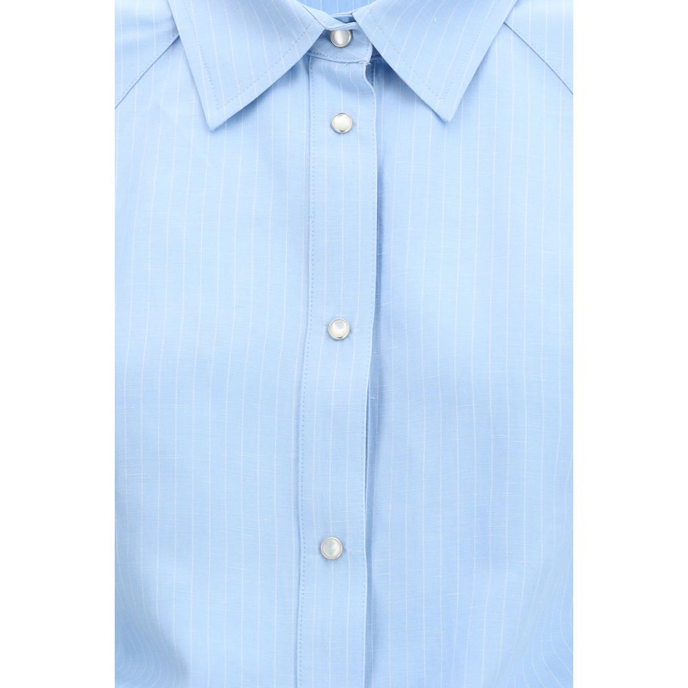Camicia a maniche corte Jacob Cohen blu viscosa