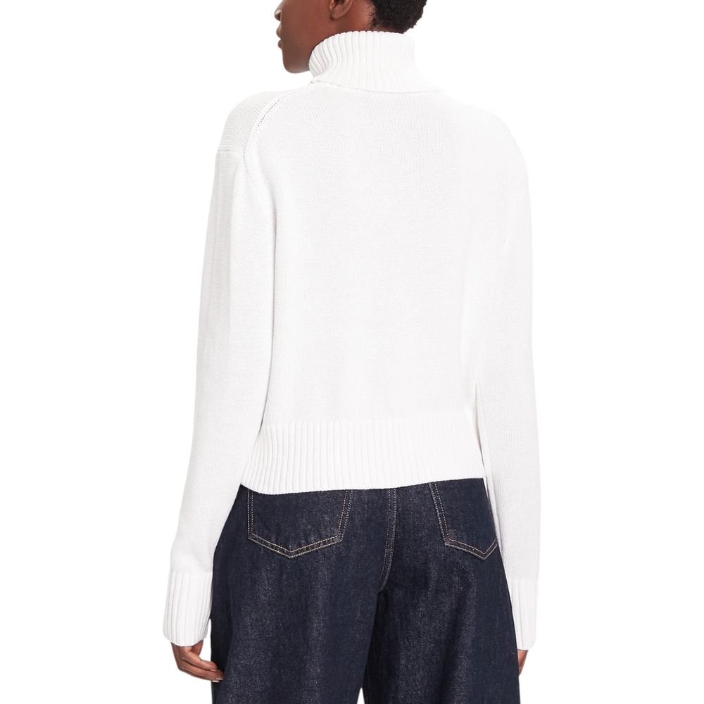 Col roulé Calvin Klein Jeans en coton blanc
