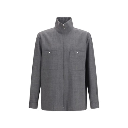 Valentino Garavani Gray Polyester Coat