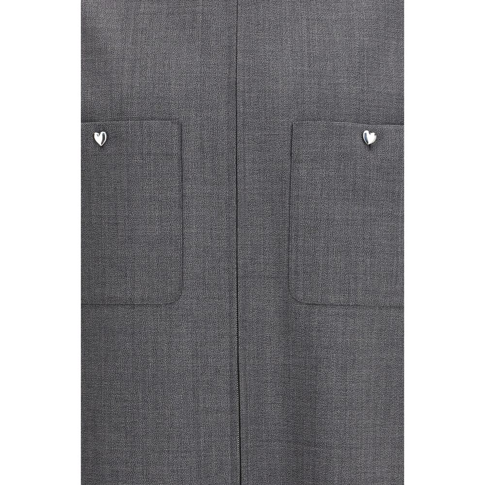 Valentino Garavani Gray Polyester Coat