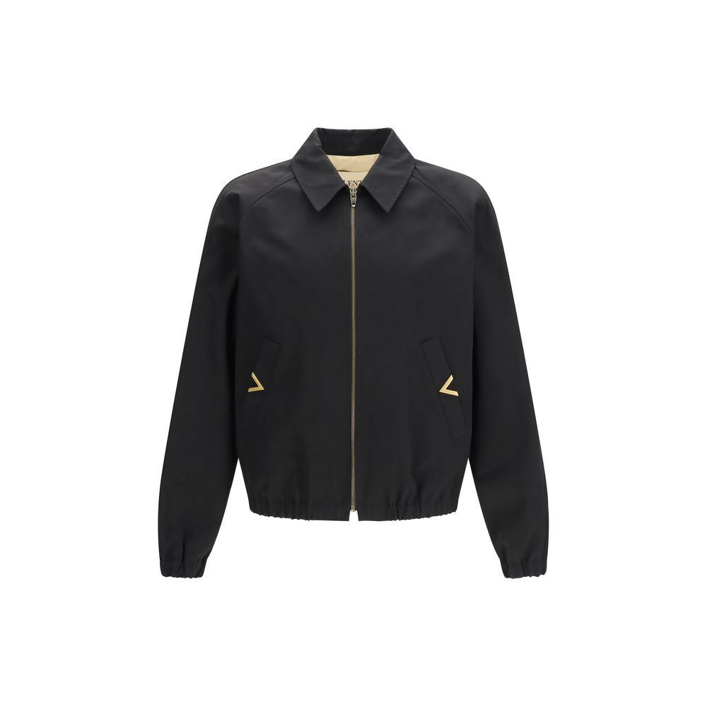 Bomber in cotone nero Valentino Garavani
