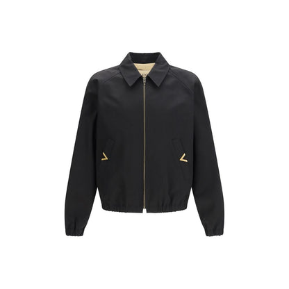 Valentino Garavani Black Cotton Bomber