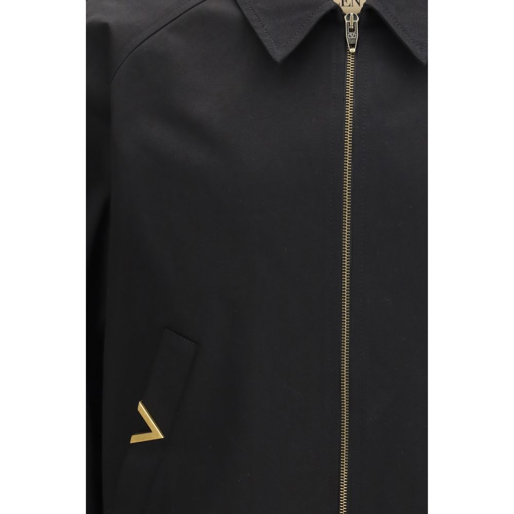 Bomber in cotone nero Valentino Garavani