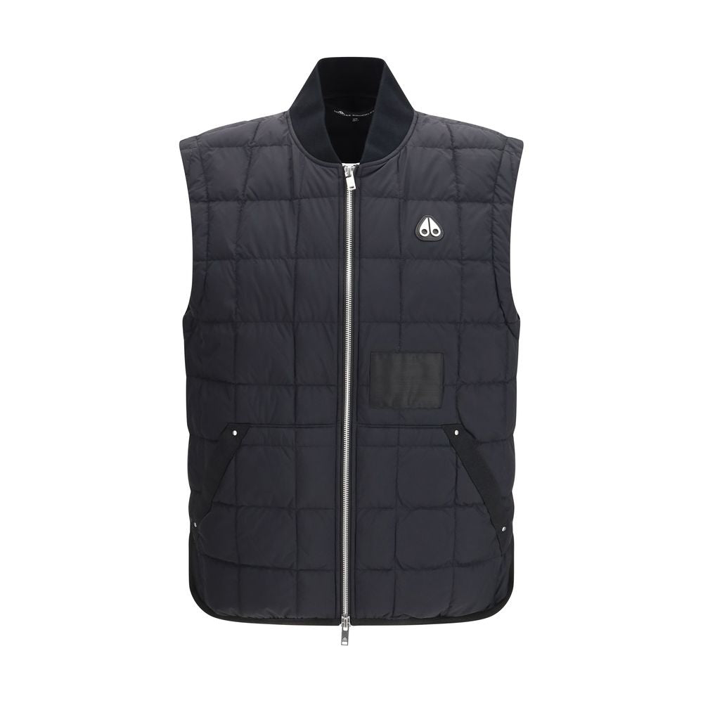 Moose Knuckles Black Nylon Sleeveless Jacket
