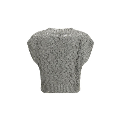 Brunello Cucinelli Bicolor Silk Sweatshirt