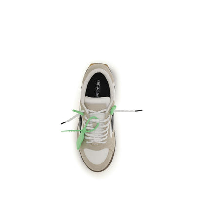 Off-White Multicolor Calf Leather Bos Taurus Sneakers
