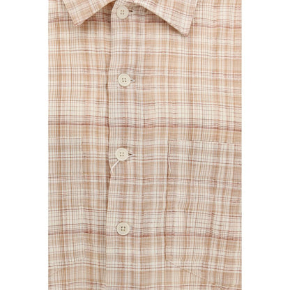 Sunflower Orange Cotton Pattern Shirt