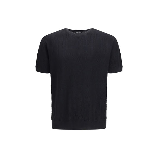 Maglione Giorgio Armani in seta nera