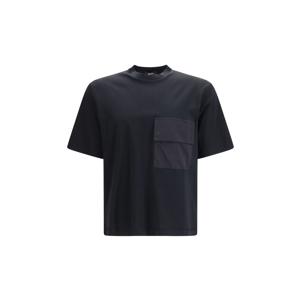 T-shirt LAMINAR in cotone nero