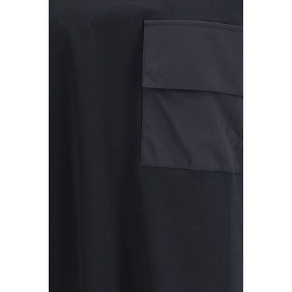 T-shirt LAMINAR in cotone nero