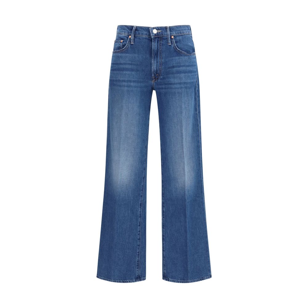 Jean en coton bleu Mother Denim coupe décontractée