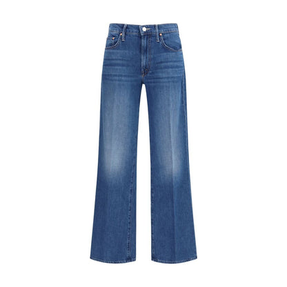 Mother Denim Blue Cotton Relaxed Fit Jeans