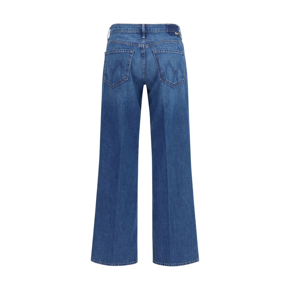 Jean en coton bleu Mother Denim coupe décontractée
