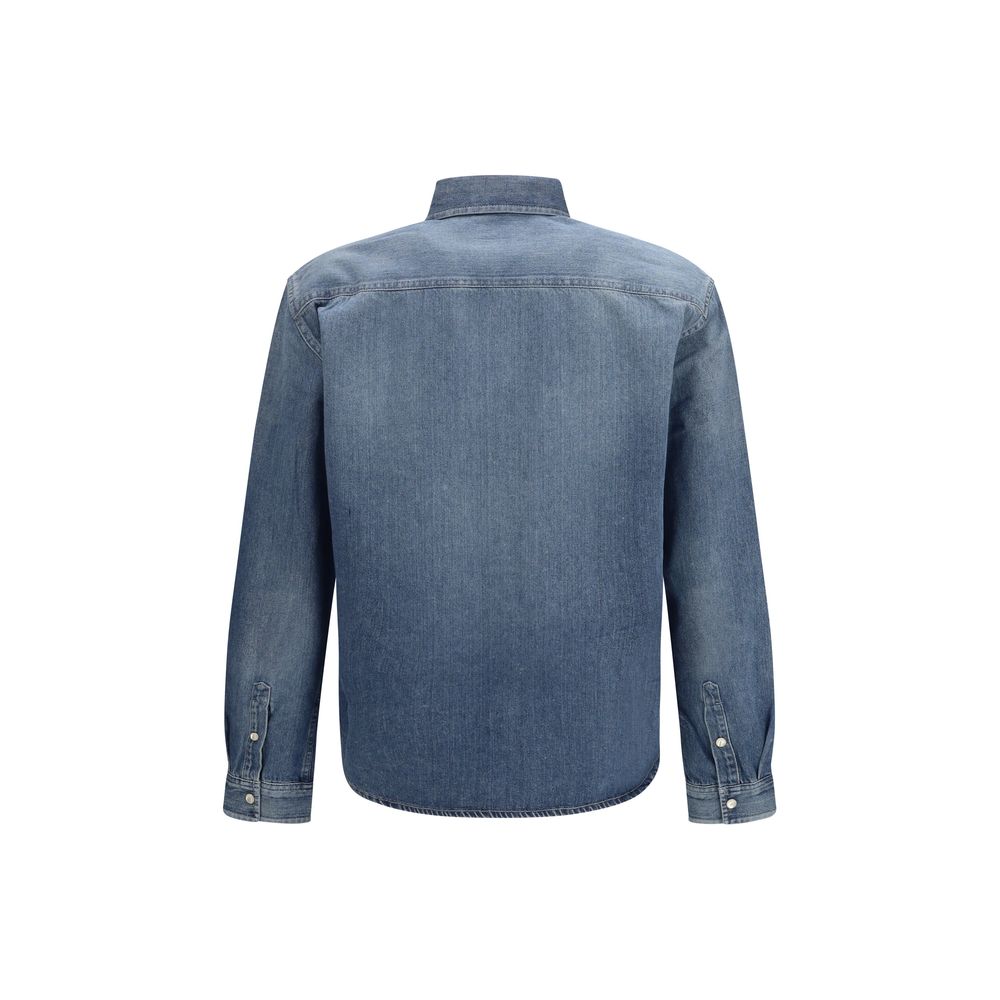 Chemise en jean bleue Saint Laurent
