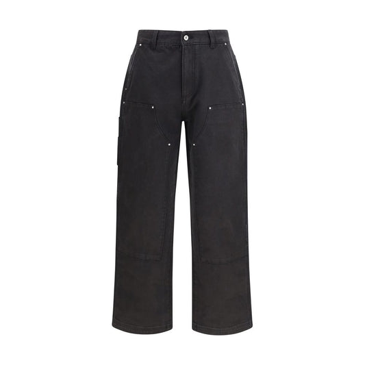 Rappresentare Pantaloni Casual di Cotone Nero