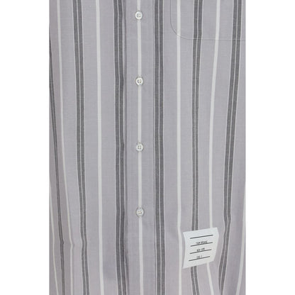 Thom Browne Gray Cotton Pattern Shirt