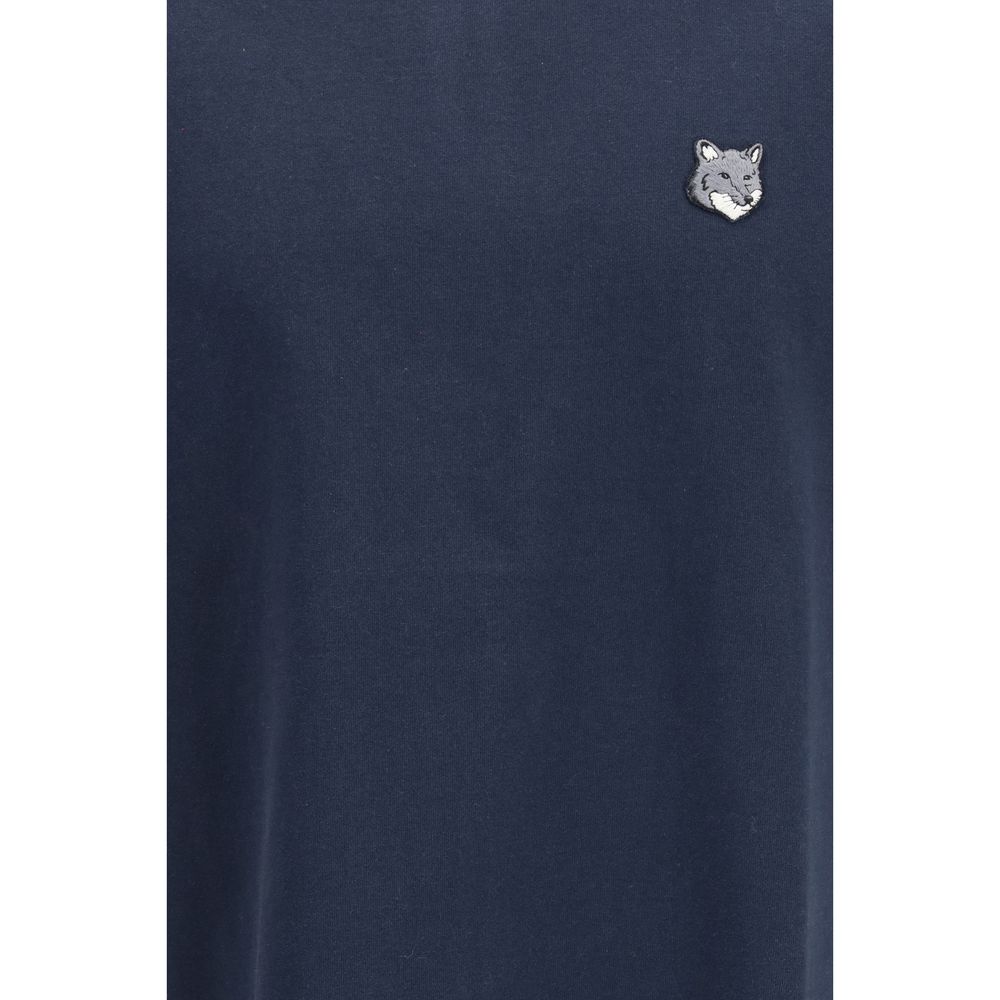 T-shirt en coton bleu Maison Kitsuné