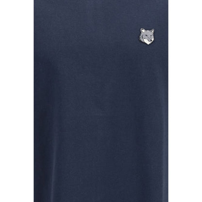 Maison Kitsuné Blue Cotton T-Shirt