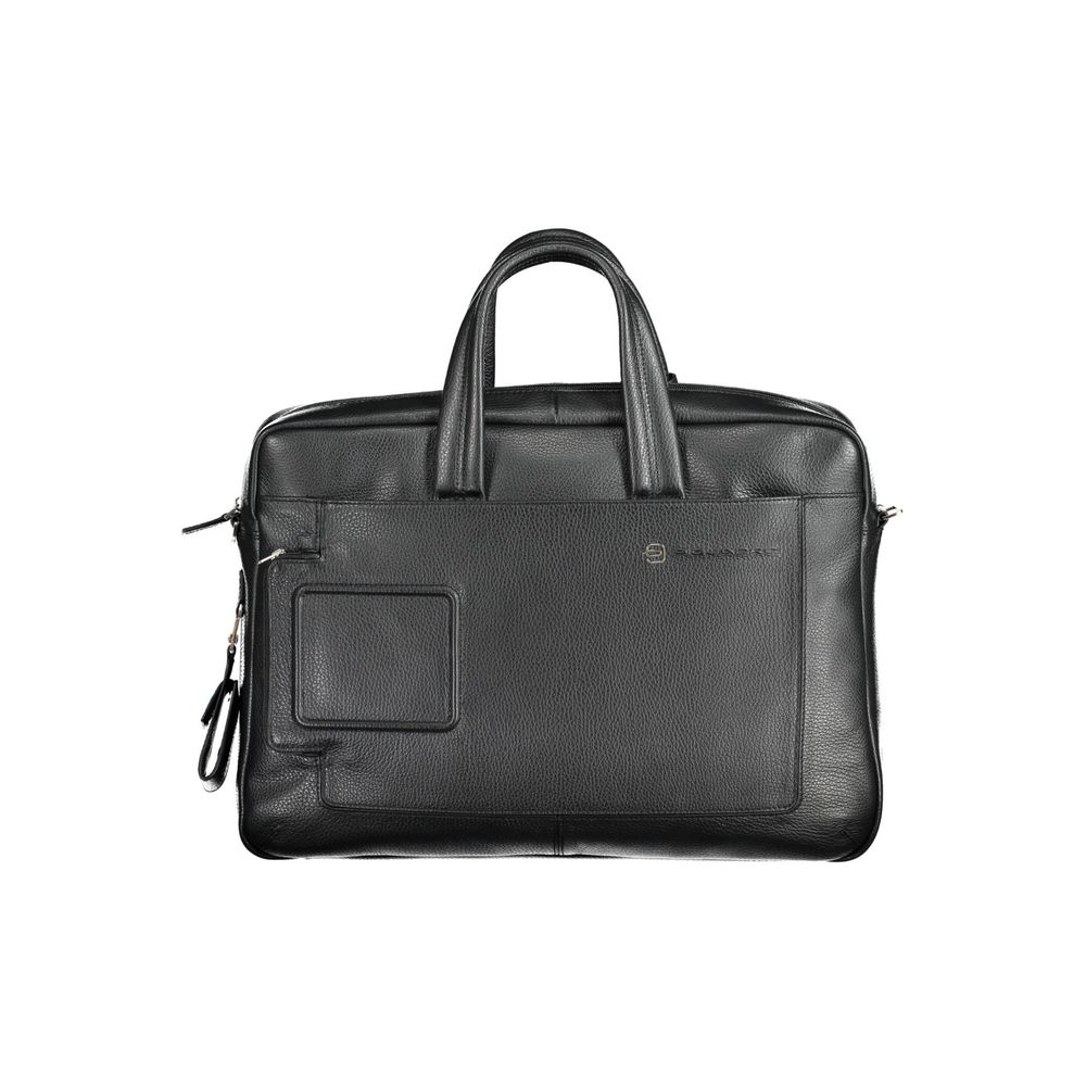 Serviette homme Piquadro en cuir Nero
