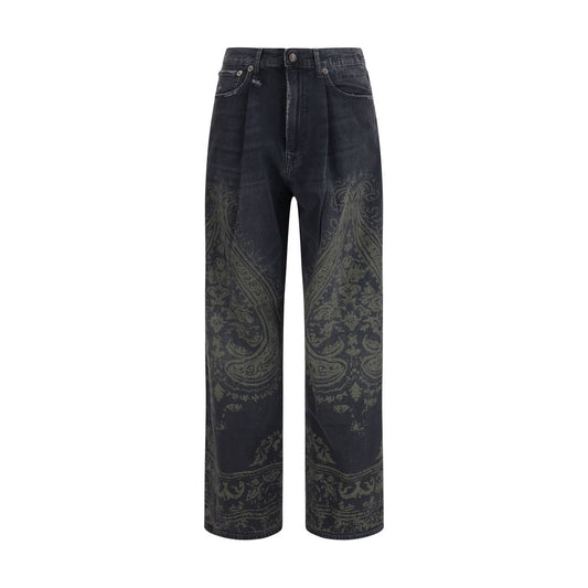Jeans R13 di cotone nero