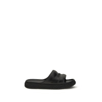 Moncler Black Rubber Flat Sandals
