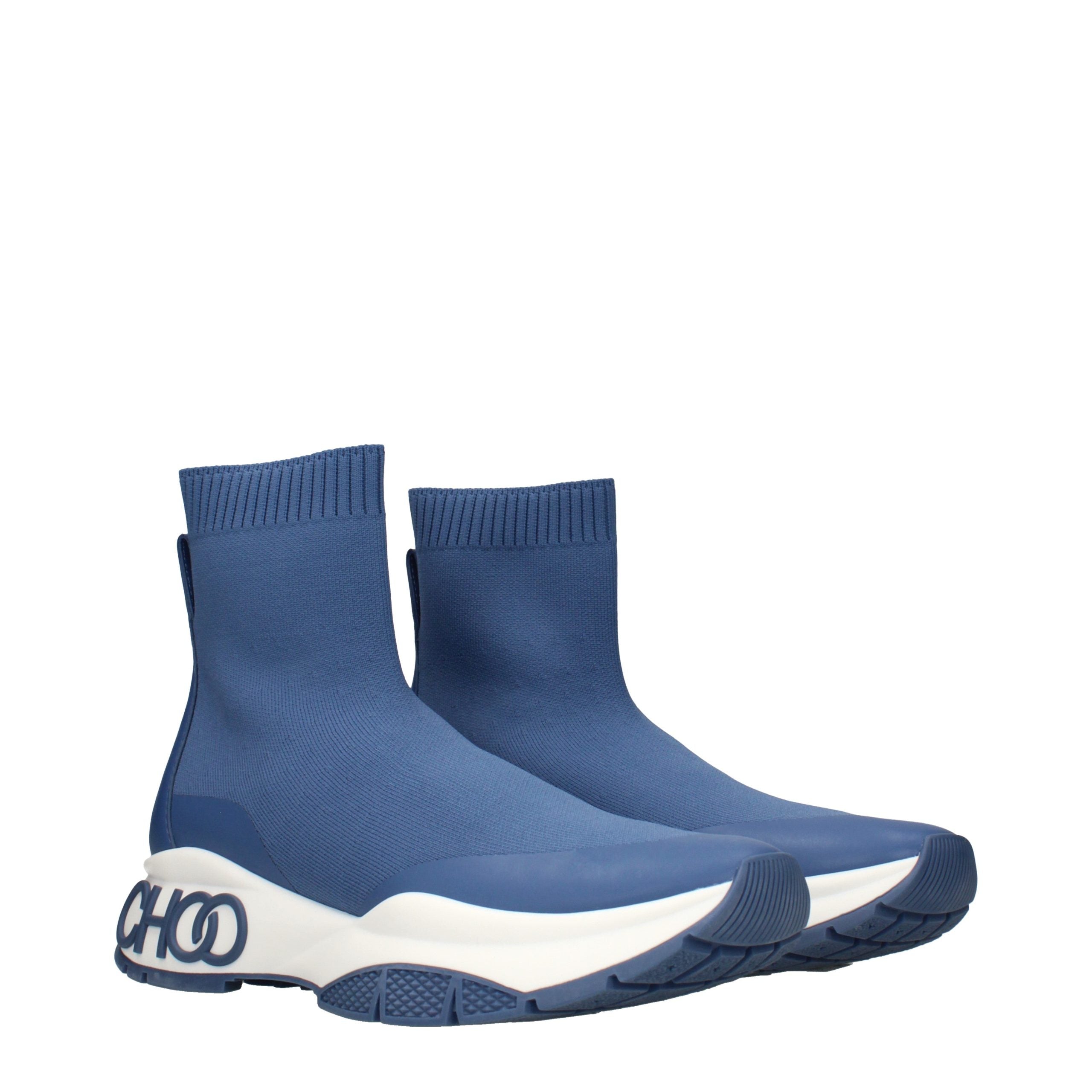 Bottines en tissu bleu Jimmy Choo